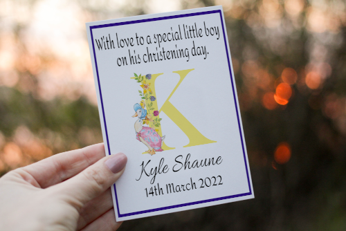 Boy Christening Day Card, Congratulations for Christening Day